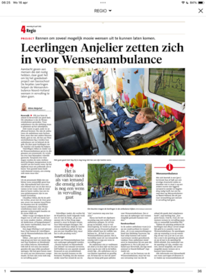 Rondjes lopen voor de Wensenambulance
