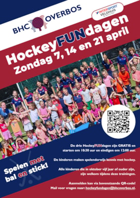 Spelend leren hockeyen bij BHC Overbos